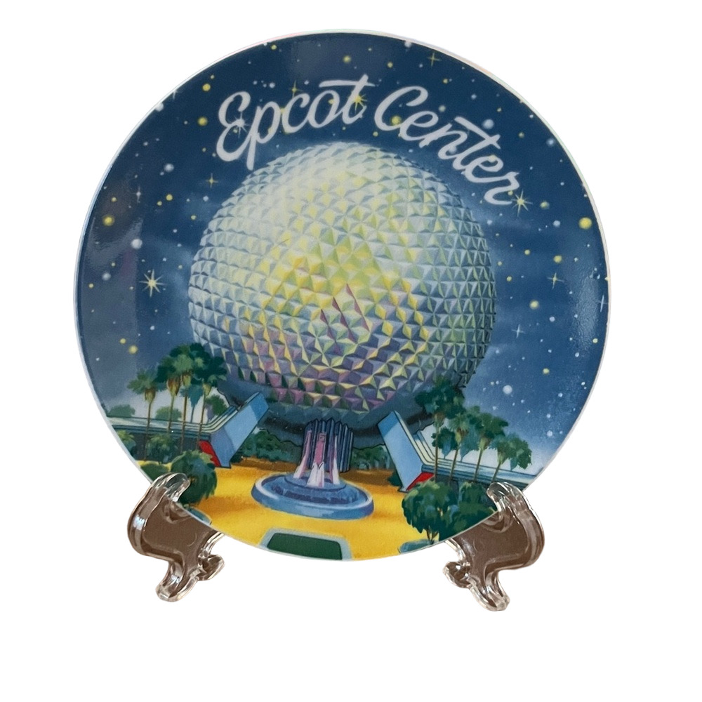 Walt Disney World 1982 Epcot Center Spaceship Earth 6.5" Souviner Plate
